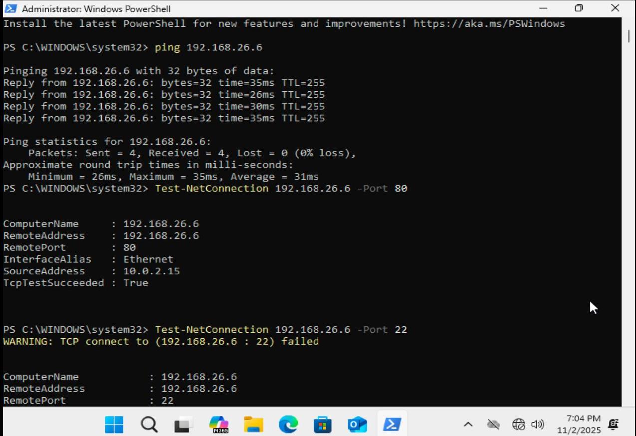 Connectivity Testing